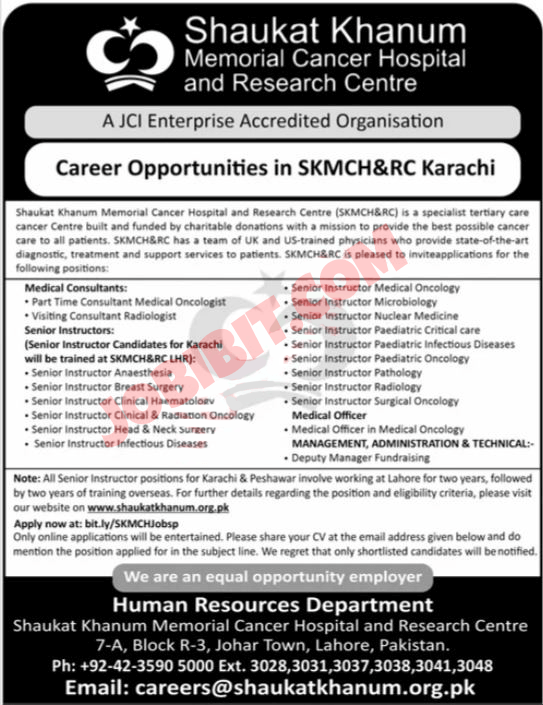 Jobs For 2024 Shaukat Khanum Hospital Jobs Apply Online